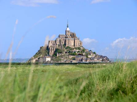 Monte San Miguel (Francia) con su abadía benedictina