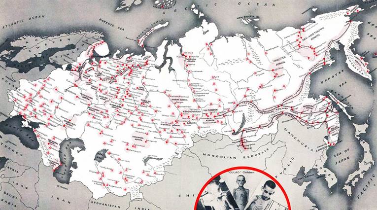 Mapa certificado de los campamentos de labor forzada en la URSS
